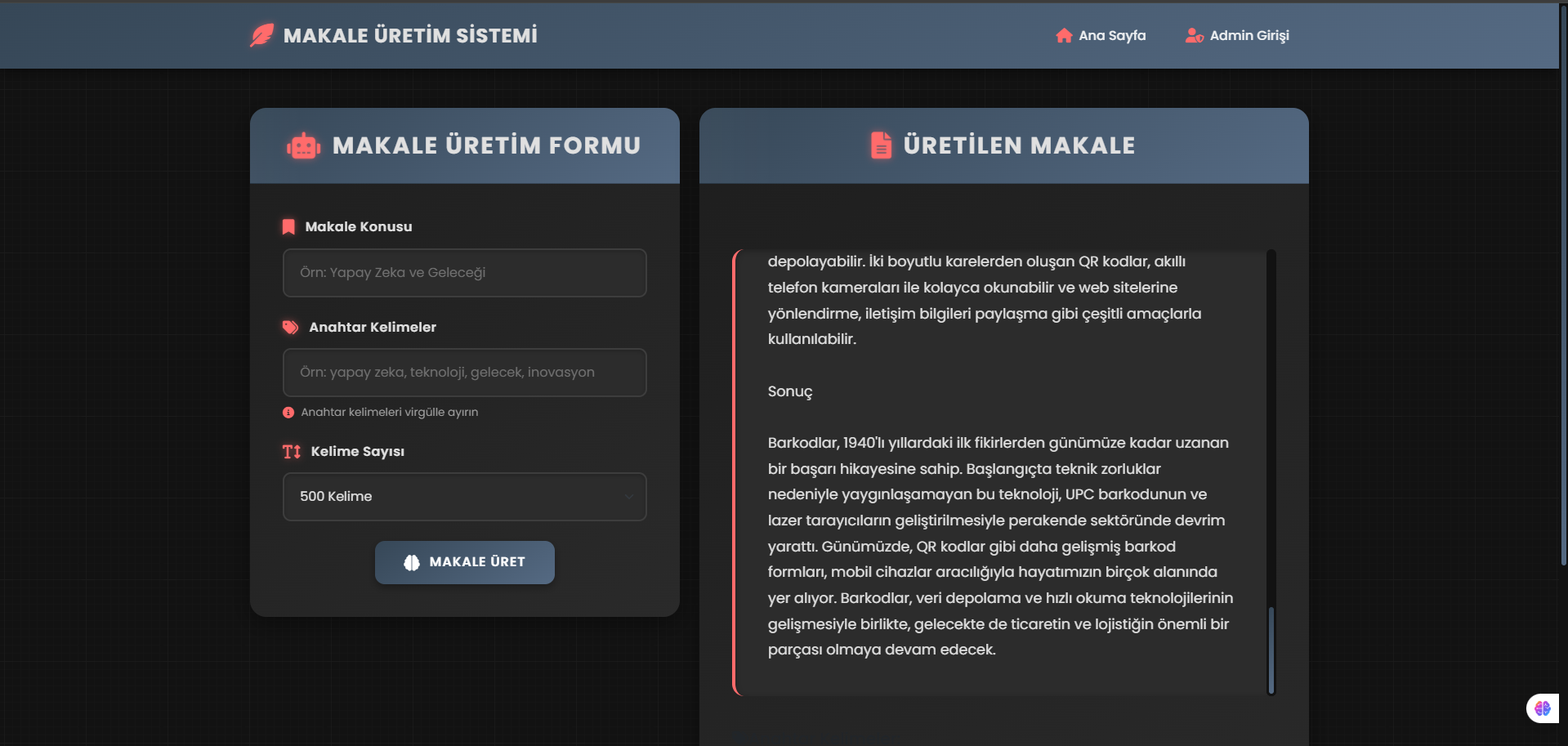 Automated Article Production System with Gemini API: